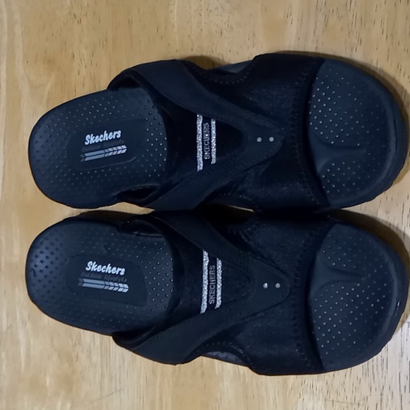 Skechers Black Reggae SunFest Slide Sandals - Picture 2 of 5